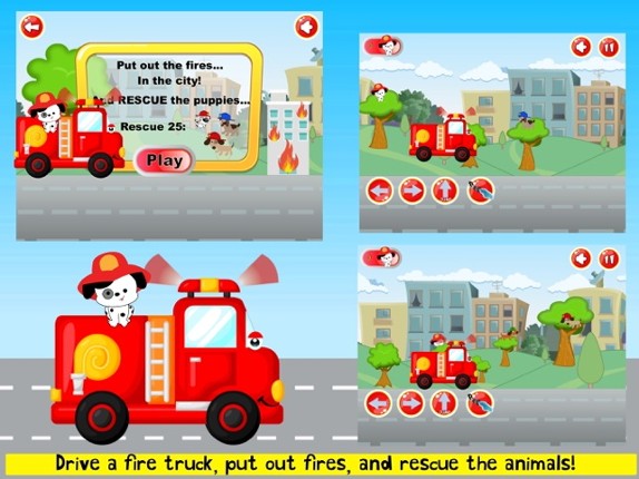 Fireman Game Fire-Truck Games screenshot