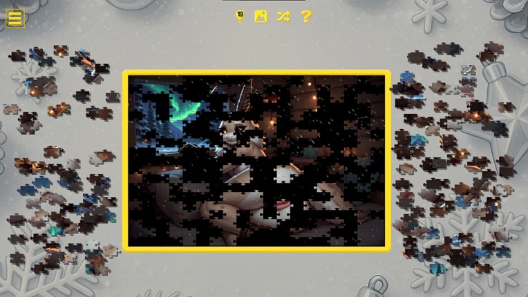 Furry Christmas Temptation – Naughty Jigsaw screenshot