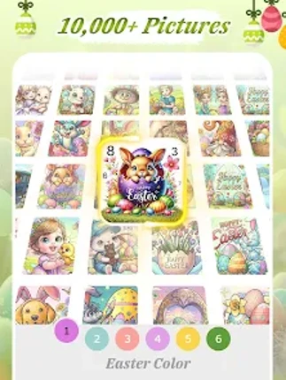 Easter Color by Number Games screenshot