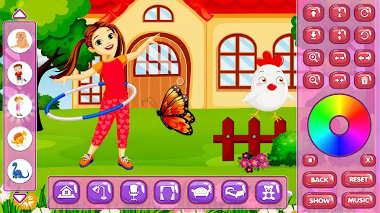 Doll house Design: Home games screenshot