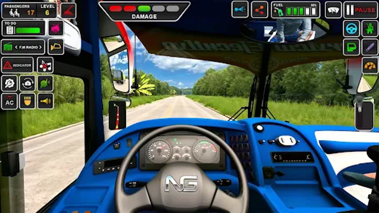 Real Offroad Bus Driving 3D screenshot