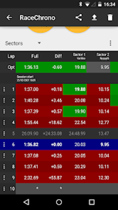 RaceChrono screenshot