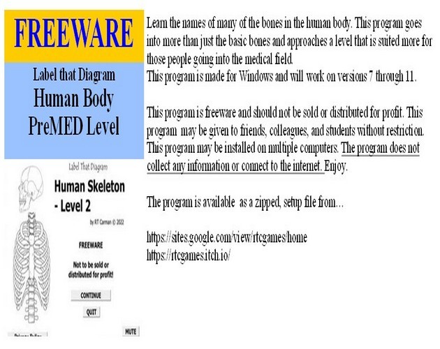 Games like Label that Diagram - Human Sleleton 2 - Med