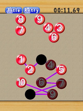 Line up numbers screenshot