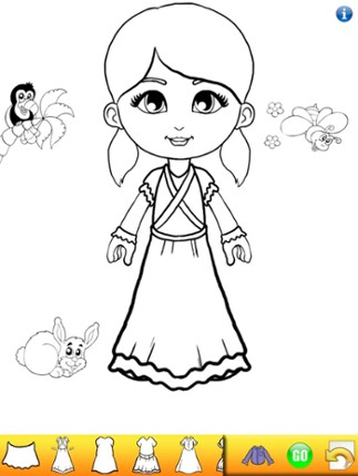 Paper Doll Coloring Book! screenshot
