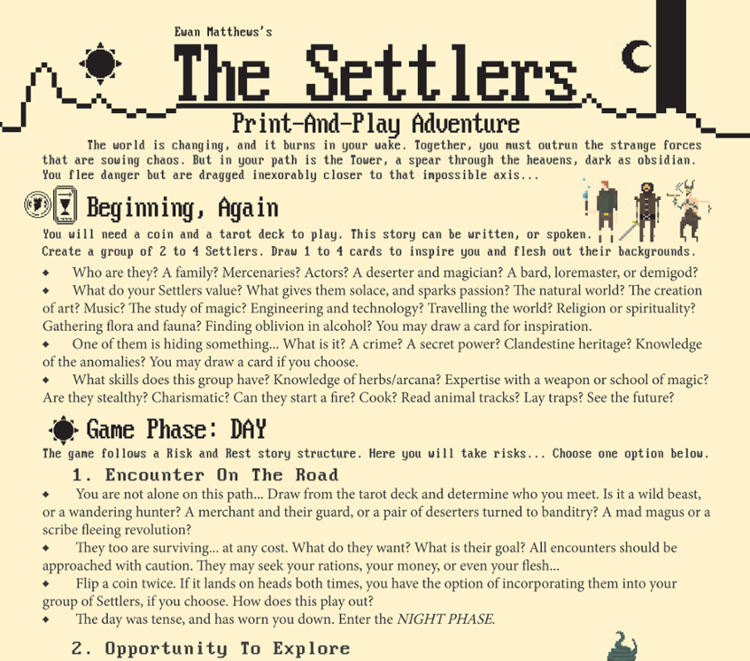 Games like The Settlers Print-And-Play Adventure