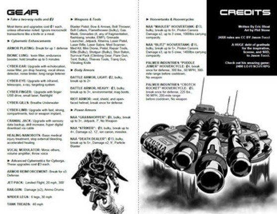 War For The Wasteland - Minimalist Sci-Fi RPG - Playtest Edition Image