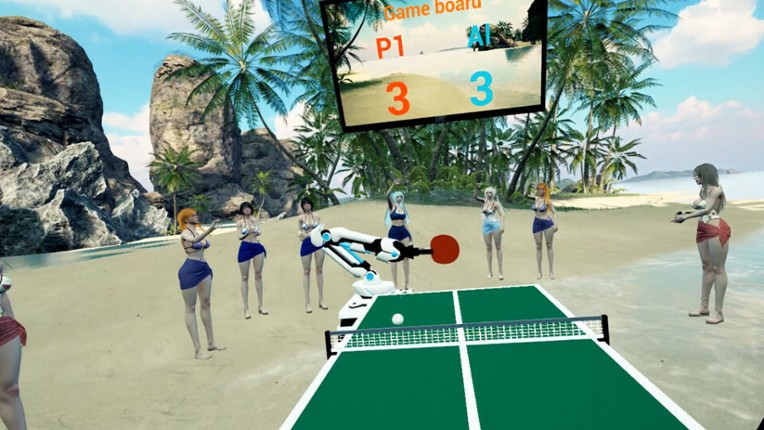 Beach Ping Pong Babes VR screenshot