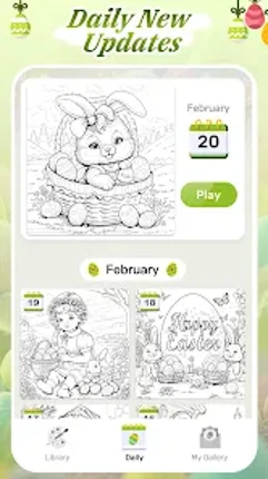 Easter Color by Number Games screenshot