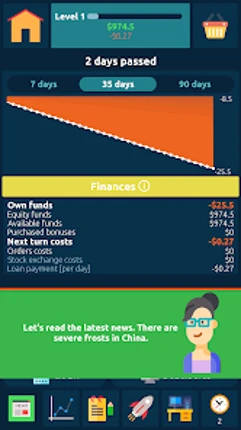 Stock Exchange Game Simulator screenshot