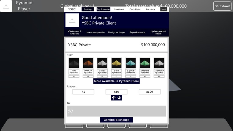 Pyramid Game screenshot