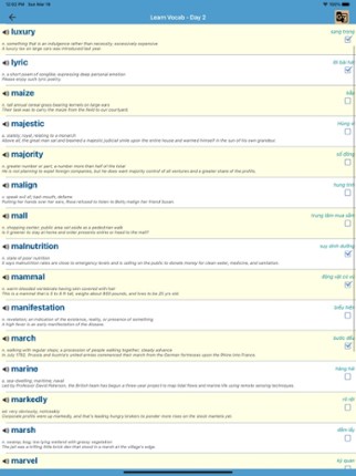 6000 TOEFL Vocabulary screenshot