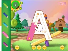 ABC English Alphabet drawing Tracing for kid Image