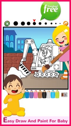 Car And Vehicles Coloring Book Games: Free For Kids And Toddlers! screenshot