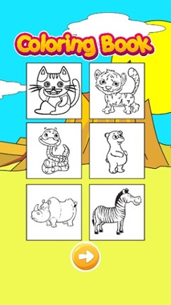 Cat Animal Coloring Drawing Book For Kids &amp; Adults screenshot