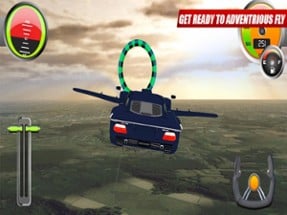 Flying Sport Car: Explore City Image