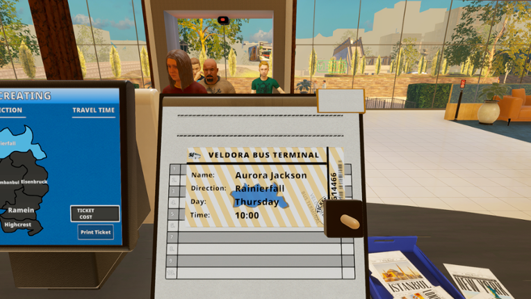 Bus Terminal Simulator screenshot