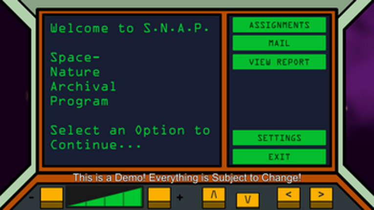 Project S.N.A.P. : Space-Nature Archival Program screenshot