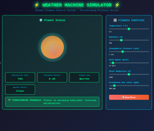 Weather machine simulator Image