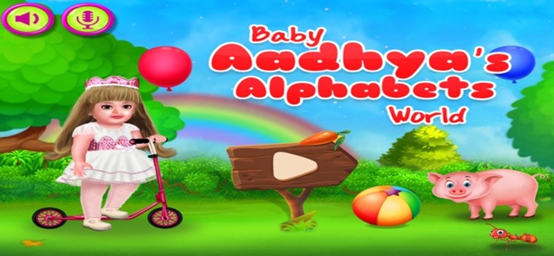 Baby Aadhya's Alphabets World Image