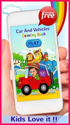 Car And Vehicles Coloring Book Games: Free For Kids And Toddlers! screenshot
