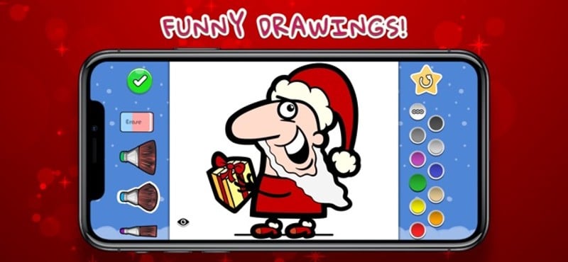 Coloring Your Santa Image