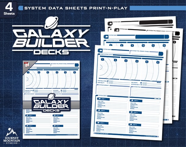 Games like Galaxy Builder Decks: System Data Sheets