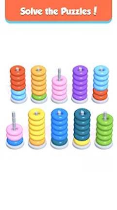 Hoop Stack - Color Puzzle Game screenshot