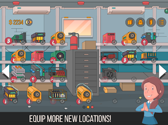 Bitcoin miner: Idle Simulator screenshot