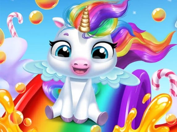 Glitter Unicorn Dress Up Girls Game Cover