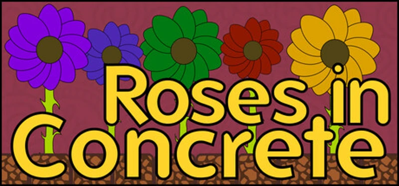 Roses In Concrete Image