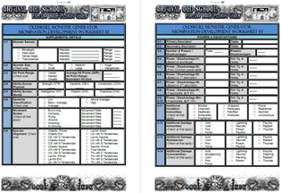 Castle Oldskull Module 7: Oldskull Monster Generator Image