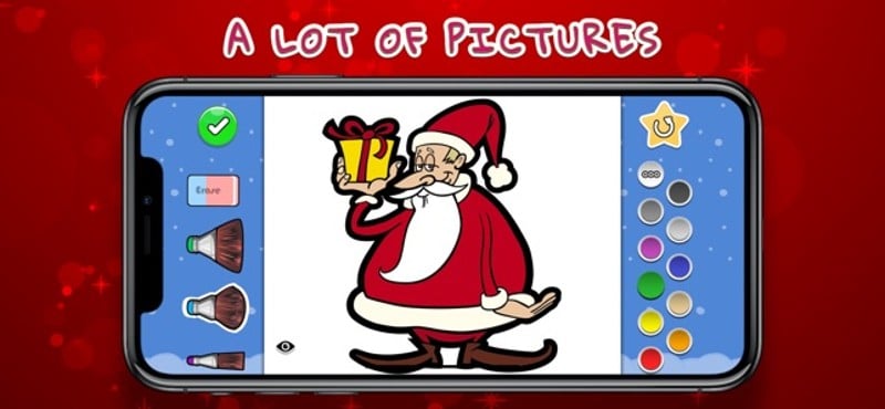 Coloring Your Santa screenshot