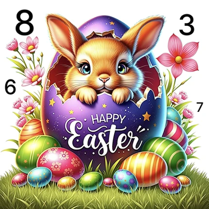 Easter Color by Number Games Image