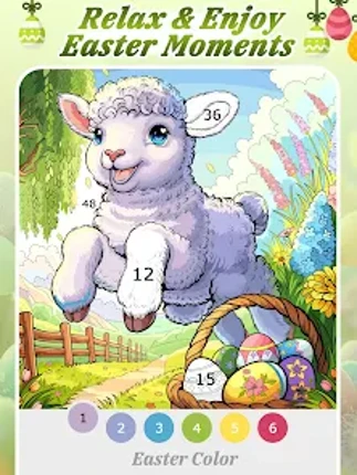 Easter Color by Number Games Image