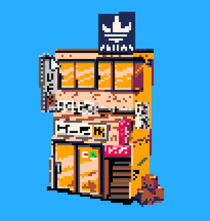 [picoCAD] HUE BR Store & Café screenshot