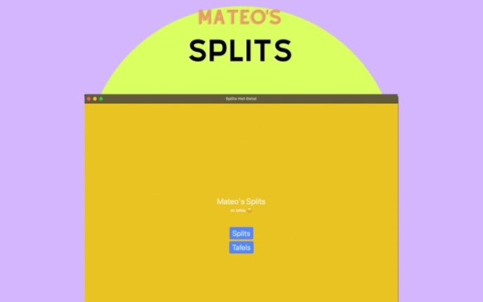 Mateo's Splits screenshot