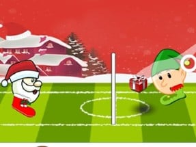 Santa winter head soccer Image