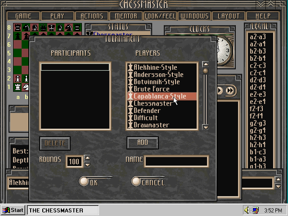 The Chessmaster 4000 screenshot