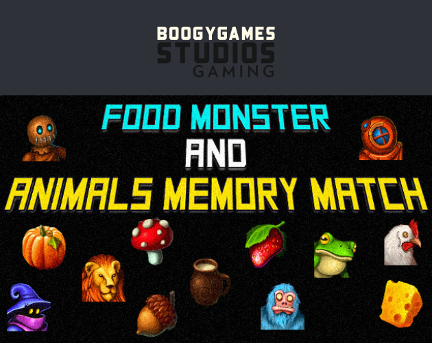 Games like Food Monster and Animals Memory Match