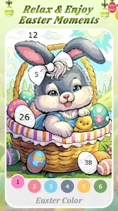 Easter Color by Number Games screenshot