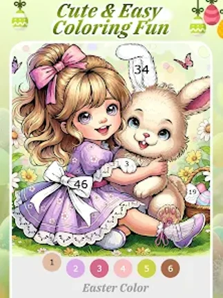 Easter Color by Number Games screenshot