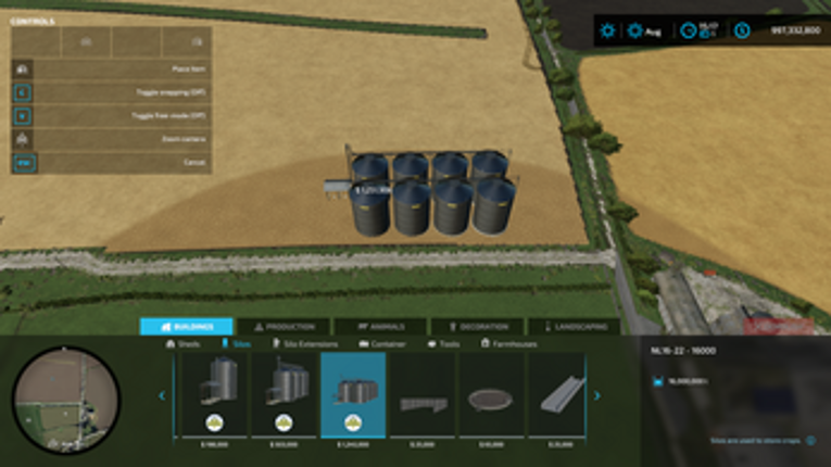 FS22 Camera Settings screenshot