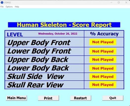 Label that Diagram - Human Sleleton 2 - Med Image