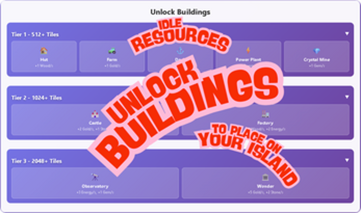 Idle Island: 2048 screenshot