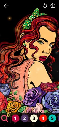 Ink - Adult Color by Number Image