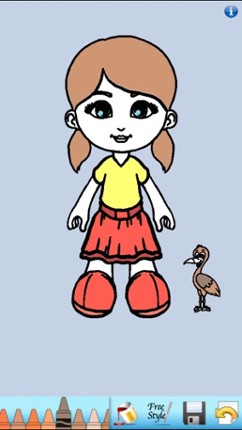 Paper Doll Coloring Book! Image