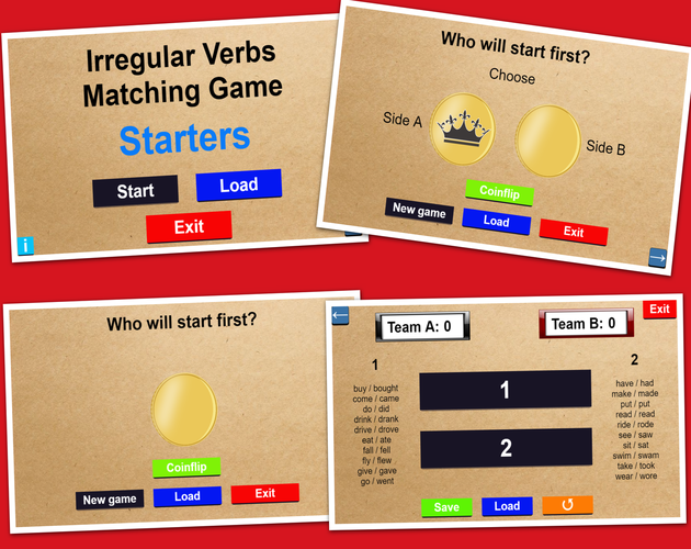 Games like Starters - Irregular Verbs - Matching Game
