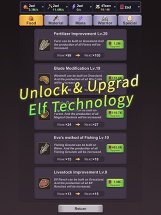 Elf Kingdom · Idle SLG screenshot