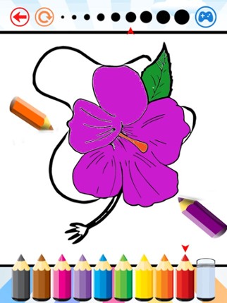 Flowers Coloring Book for kids - Drawing free game screenshot